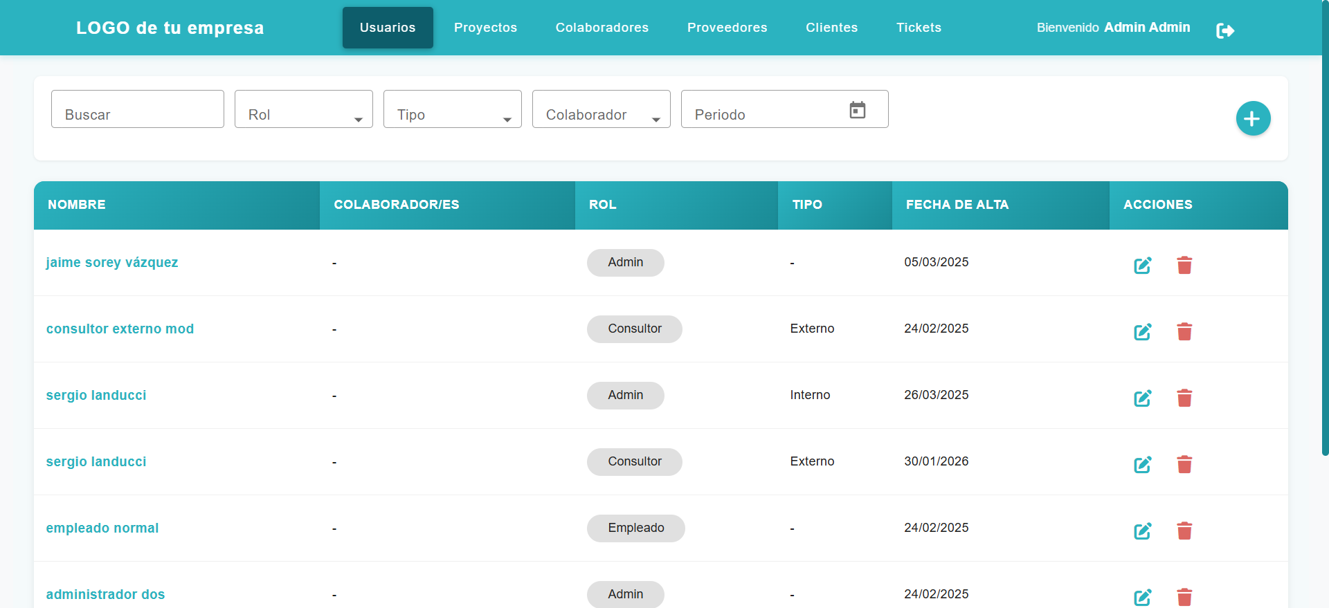Gestión de Usuarios